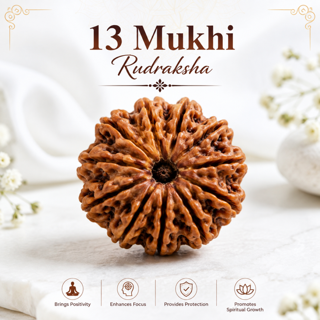 13 Mukhi Rudraksha – Divine Bead for Attraction, Charisma & Confidence